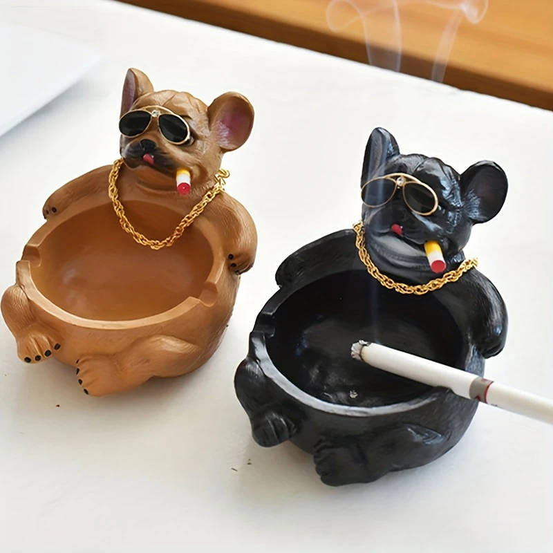 1pc Festive Cartoon Cow Polyresin Ashtray Add a Fun and Unique Touch to Your Bar Smoking Room