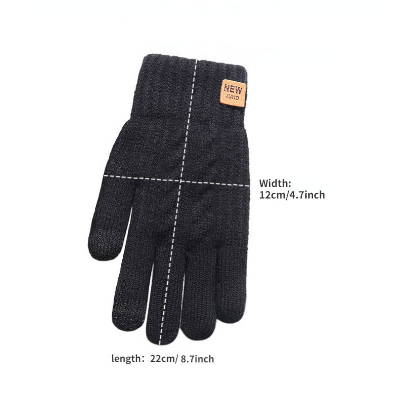 1 Pair One Size Items Single Layer Thin Style-1Pair Grey Warm Gloves