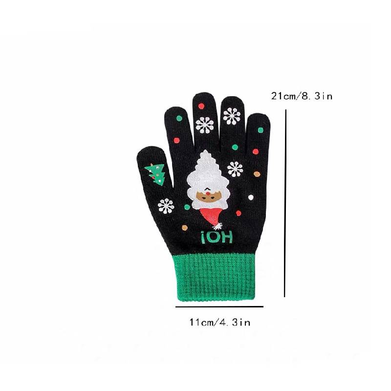1 Pair Red Size Large Adult  Warm Gloves