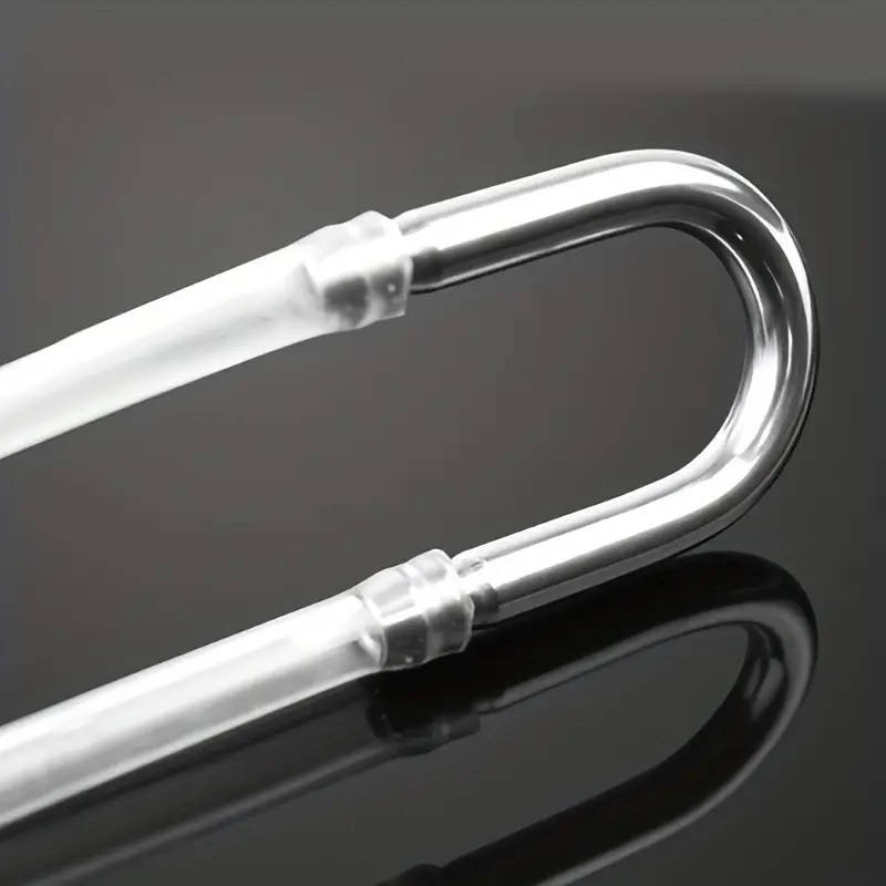 4 Pieces Stainless Steel U-Shaped Aquarium Air Hose Connectors