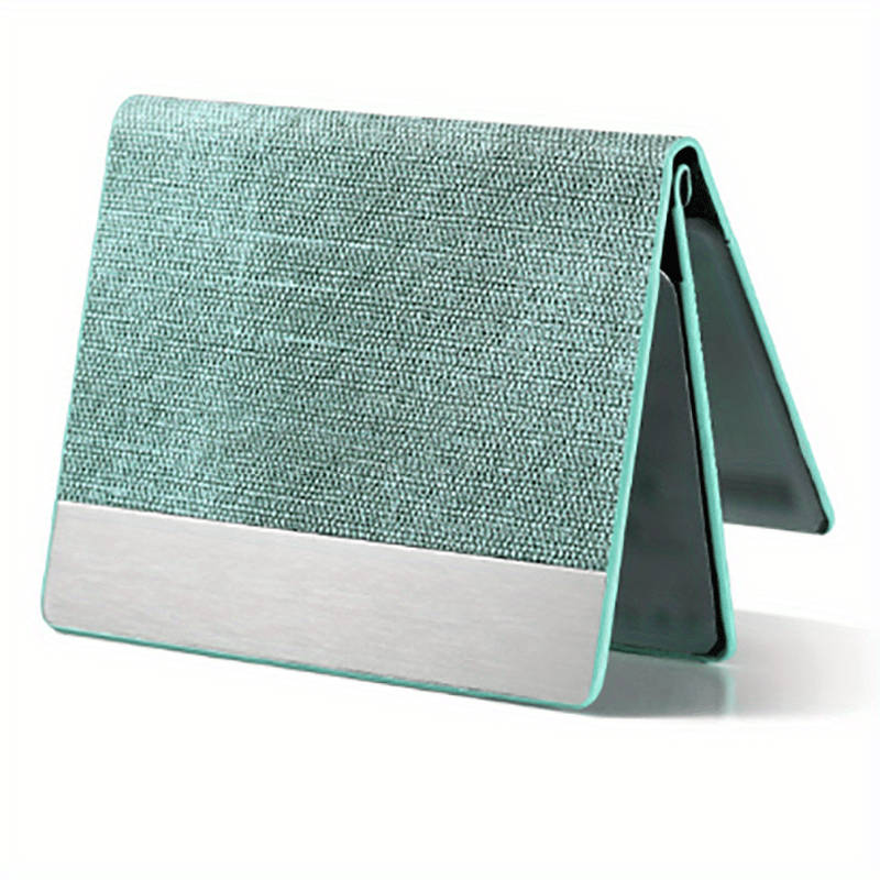 1pc Stylish Ultra-thin Men's And Women's Anti-theft Anti-Blocking Fine Faux Leather Stainless Steel