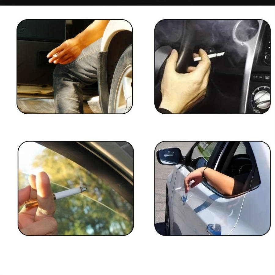 1pc Glow In The Dark Car Ashtray Cigarette Self-Extinguishing Cup Car Ash Holder Portable For Offic