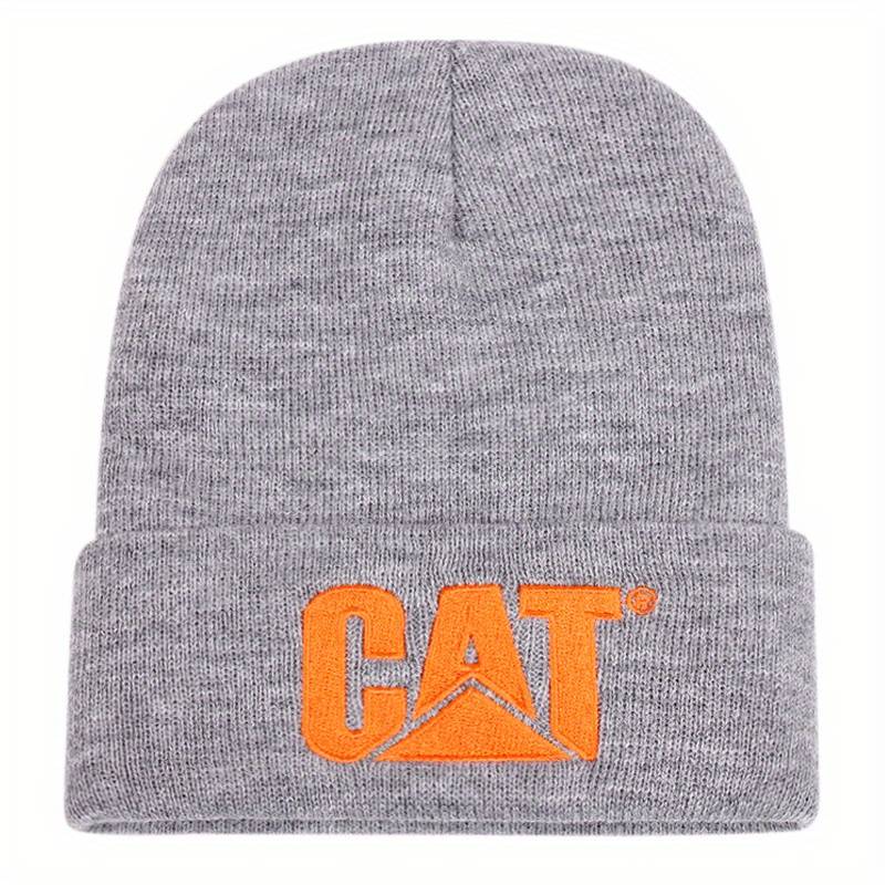 1pc Casual Unisex Hip Hop Beanie Solid Color Elastic Knit Hats Letter Embroidery Skull Cap Simpl