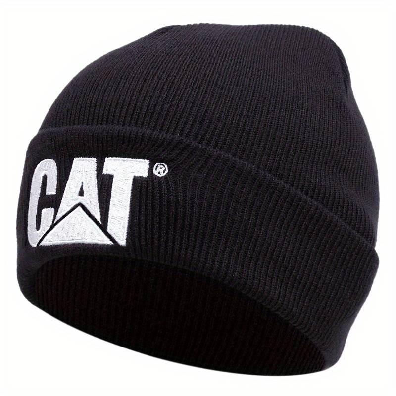 1pc Casual Unisex Hip Hop Beanie Solid Color Elastic Knit Hats Letter Embroidery Skull Cap Simpl