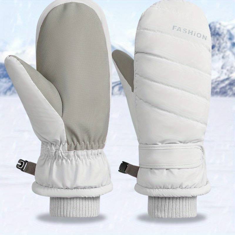 1 Pair Black One Size Warm Gloves