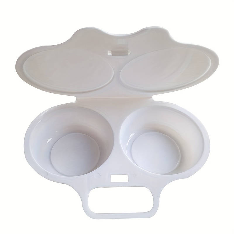 1pc Easy-Clean Microwave Egg Poacher Durable Plastic Omelette Maker Perfect for Kitchen Dining