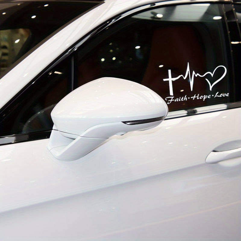 1pc Silvery White Jesus Christian Themed Stickers