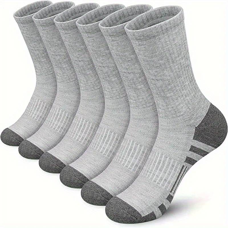 Sock 6 Pairs Of Gray  One Size