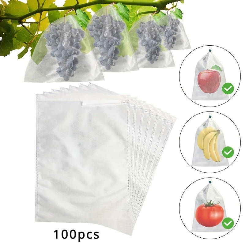 100pcs Fruit Cover Mesh Bag