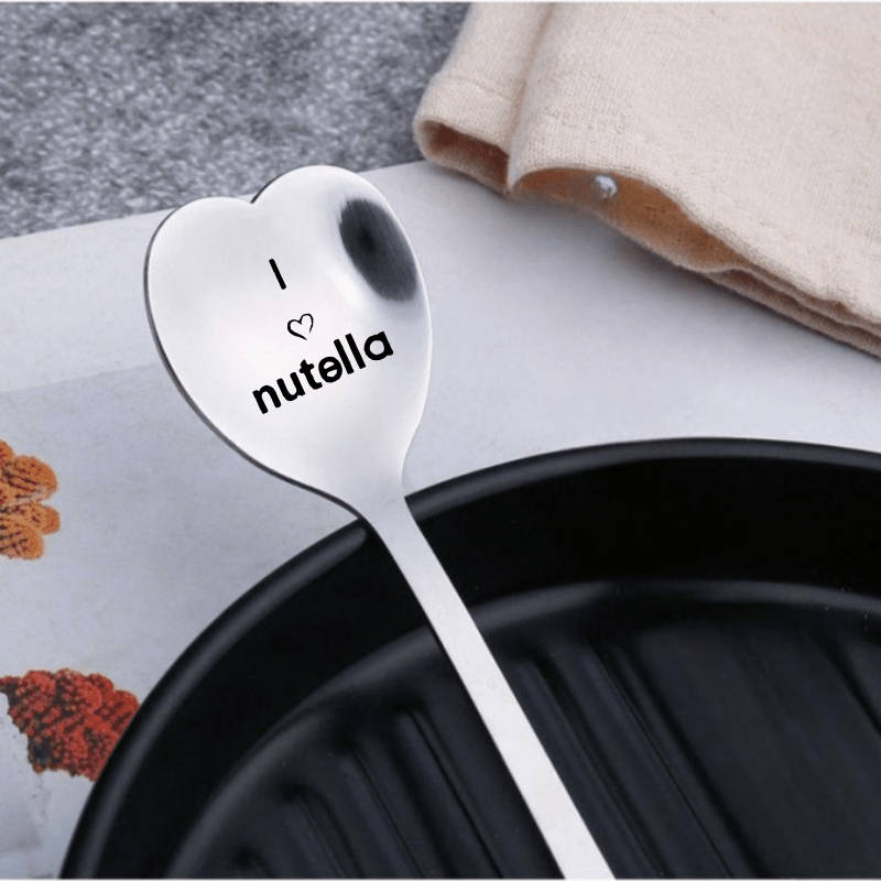 1pc Stainless Steel Spoon With A Heart Shaped Spoon As A Birthday Gift For Good Friends Valent