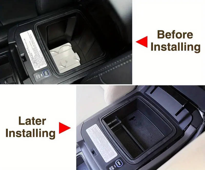 Car Armrest Box Secondary Storage Organizer For Toyota Land Cruiser Prado