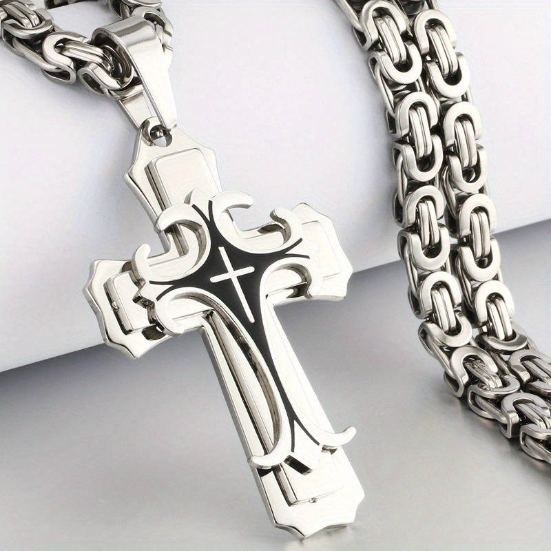 1 Piece White Golden Jesus Theme Pendant