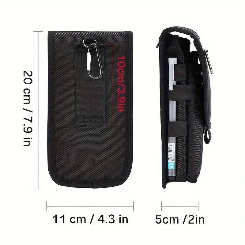 1pc Large Capacity Men's Wallet With Phone Pouch Multi-Compartment Card Holder Belt Loop Pouch Flip