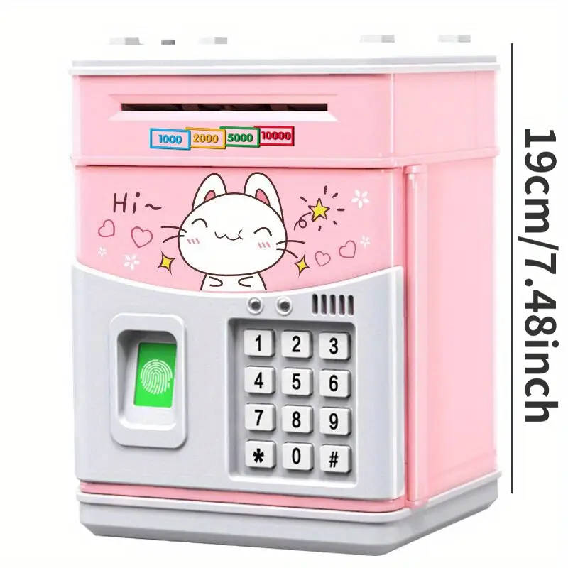 ATM Savings Bank Automatic Money Roll and Music Play Educational Toy Durable Plastic