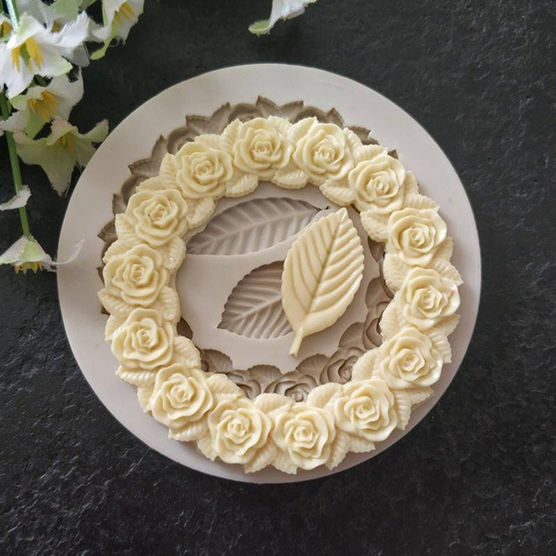 1pc Food-Grade Silicone Leaf Mold for Cake Decorating and Chocolate Making Kitchen Dining Acces