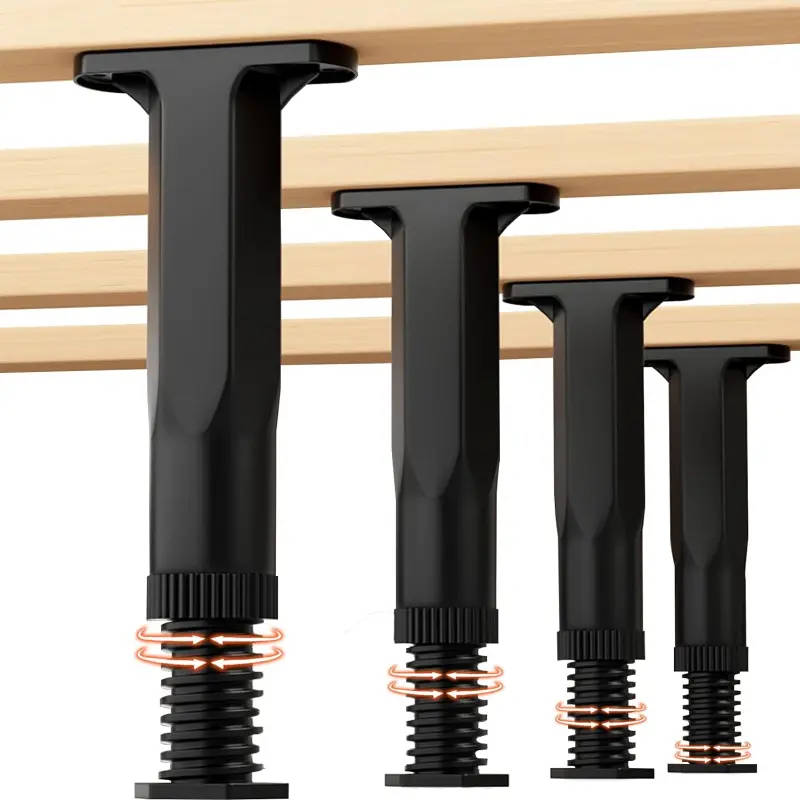 4-Pack Adjustable Bed Frame Support Legs