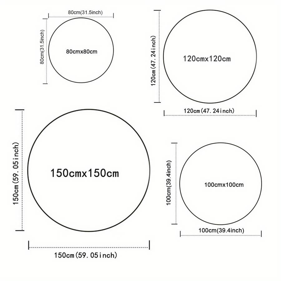 1Pc 100x100cm Floor Mat