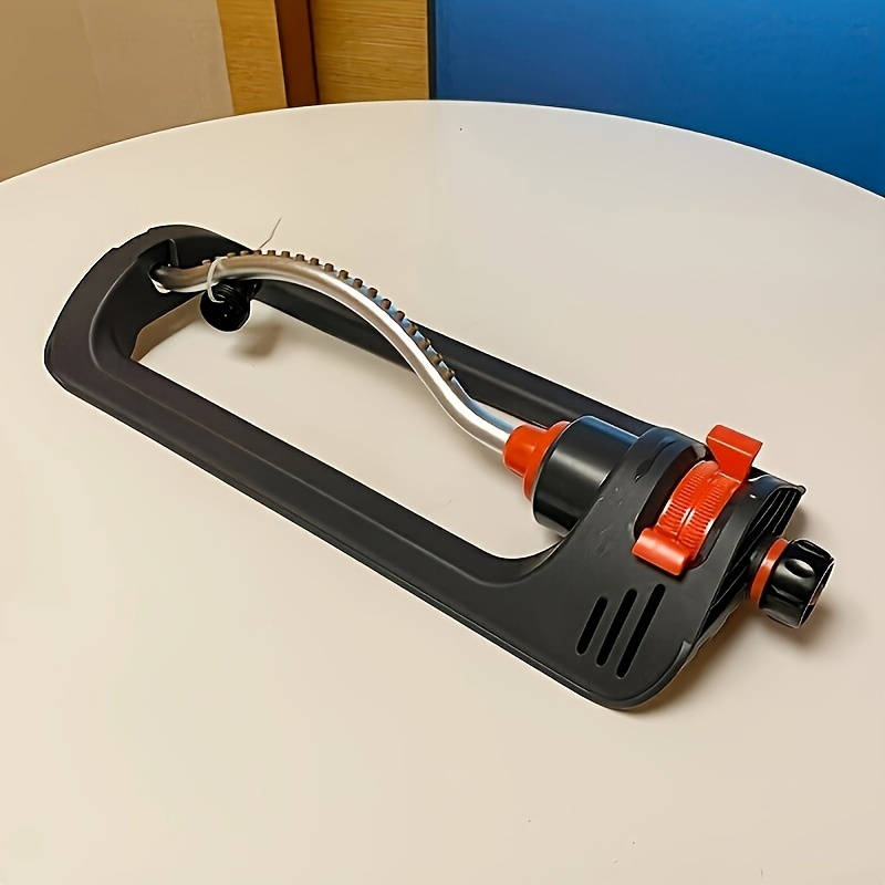 1Pc Orange Gray Automatic Swing Sprinkler With Rotating Nozzle