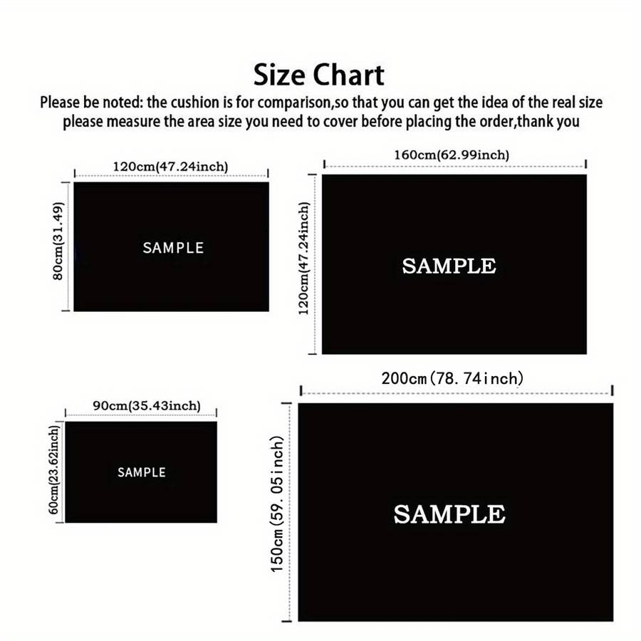 1Pc 19.69x31.49inch 50x80cm Floor Mat