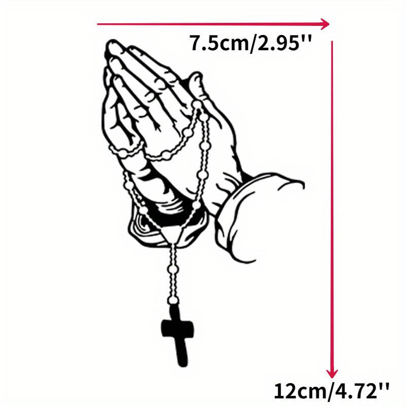 2pcs White Jesus Christian Themed Stickers