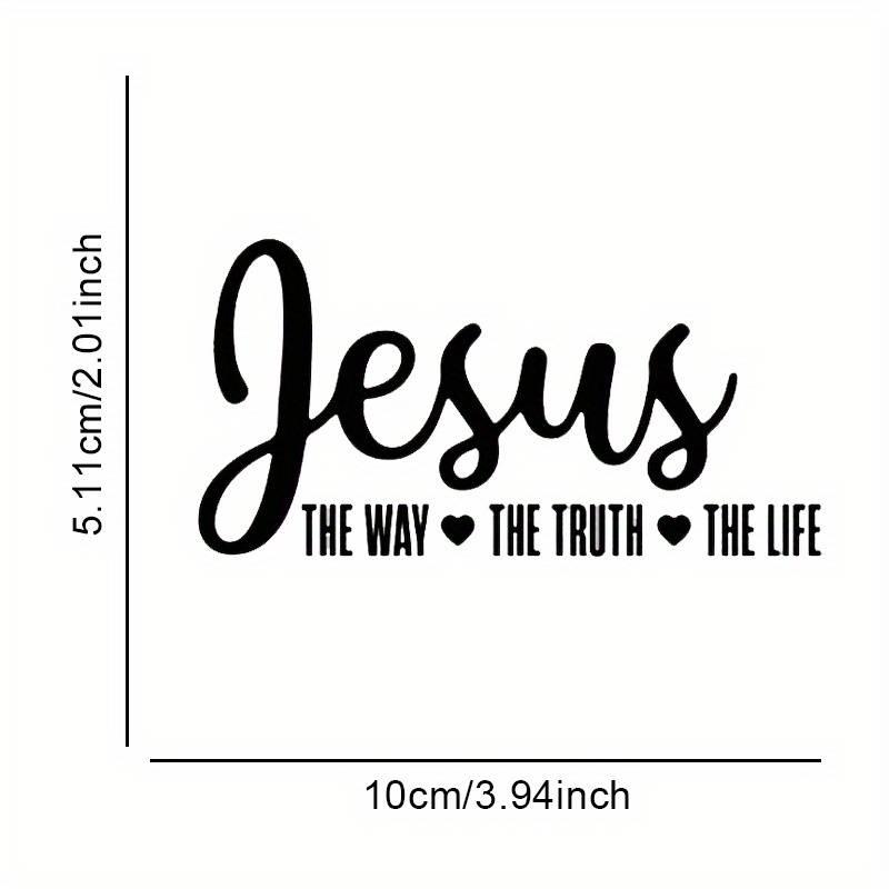 1pc Black Jesus Christian Themed Stickers