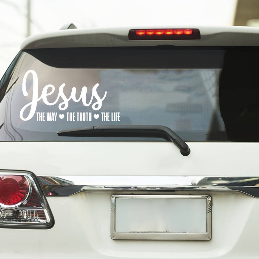 1pc Black Jesus Christian Themed Stickers