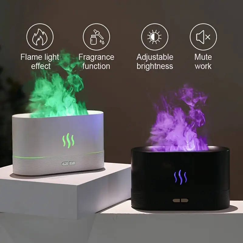 1pc USB-Powered Portable Humidifier with LED Color Changing Lights Cool Mist Aroma Diffuser Ideal fo
