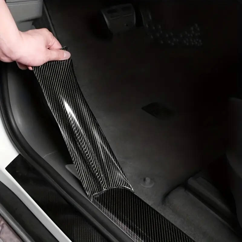 Carbon Fiber Car Door Trim Stickers Multifunctional Waterproof and Scratch-Resistant