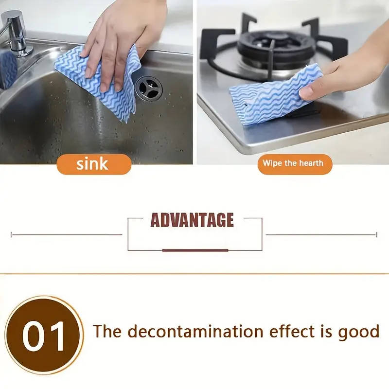 50Pack Thickened Microfiber Dish Cloths Woven Space Theme Disposable Towels Hand Wash Only Lightweig