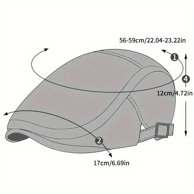 1pc Floral Print Denim Newsboy Cap For Women Adjustable Vintage Distressed Cabbie Hat With Visor