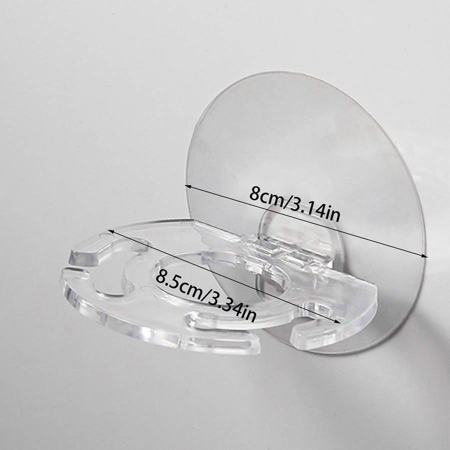 Wall-Mounted Toothbrush and Toothpaste Holder Set Plastic No Drilling Required Electricity-Free