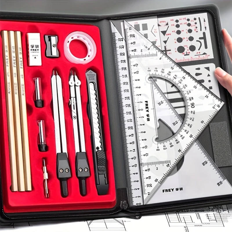 1 Set of Professional Drawing And Drafting Tools Precision Geometry And CAD Tools Suitable for Stude