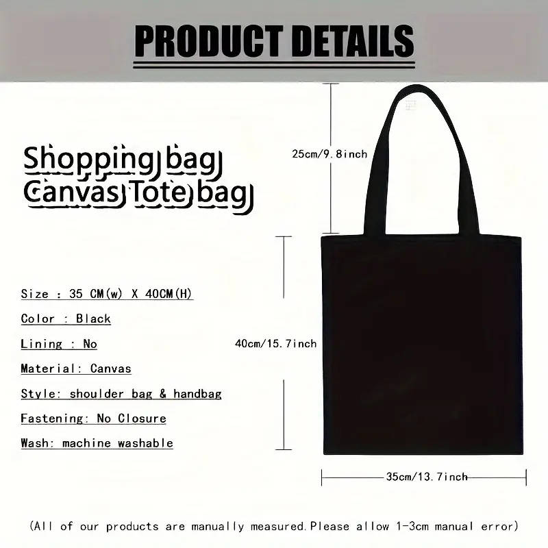 1pc Festive Cat Lying on Bookshelf Tote Bag Casual Large Capacity Shoulder Bag for Commuting and Sho