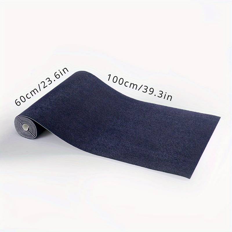 1Pc Light Grey 40x100cm Self Adhesive Carpet Floor Mat