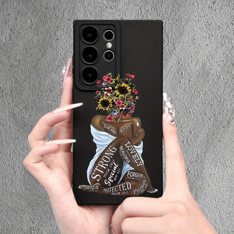 1pc Black For Samsung iPhone 12 Pro Max Phone Cases