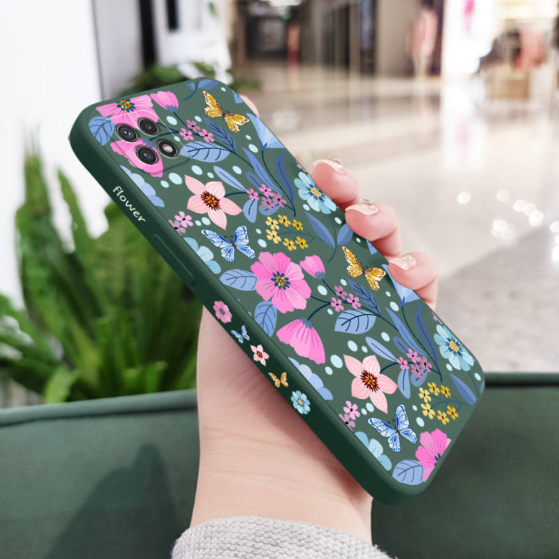 1pc Dark Green For Samsung Galaxy A22 5G Phone Cases