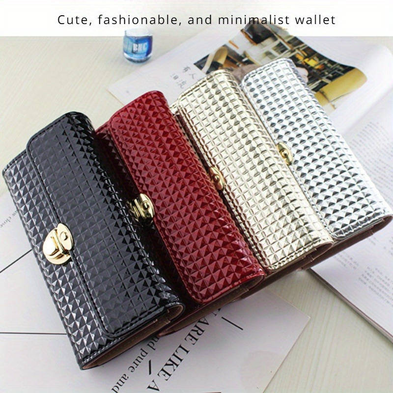 1pc of a Classic Solid Color Long Wallet Stylish Flap Coin Purse Spacious Credit Card Holder