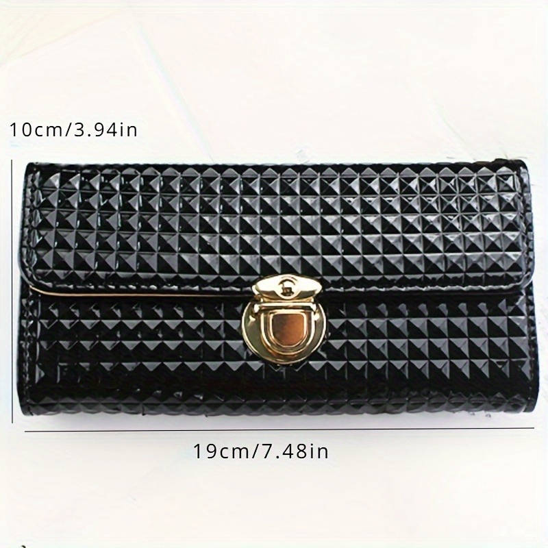 1pc of a Classic Solid Color Long Wallet Stylish Flap Coin Purse Spacious Credit Card Holder