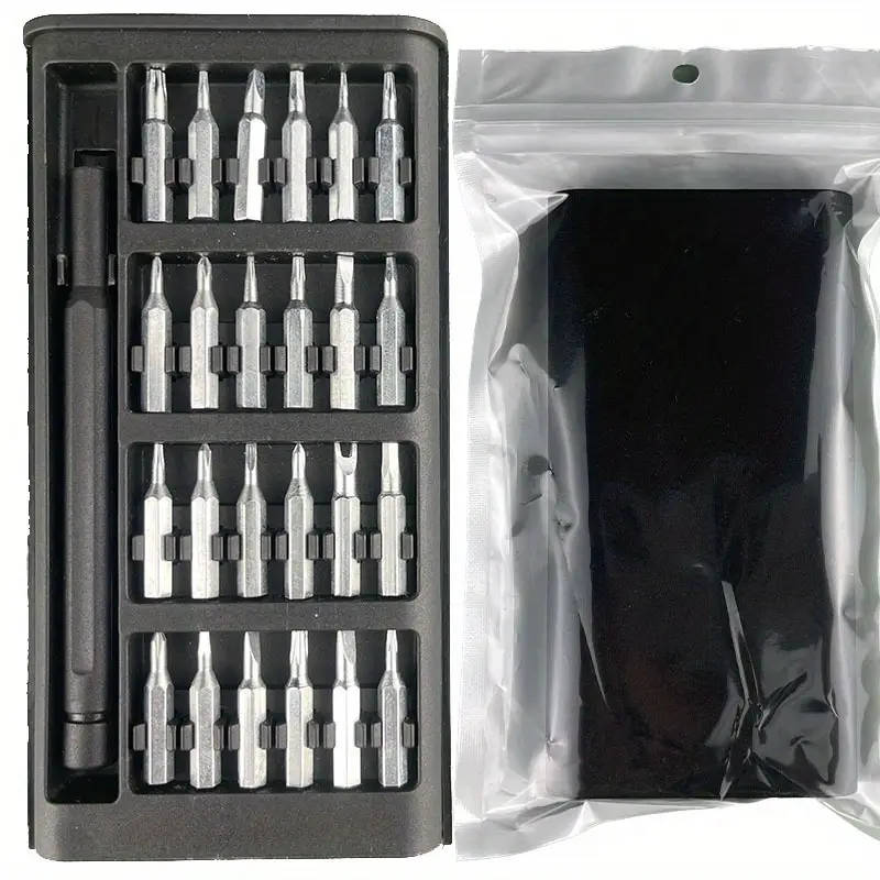 precision screwdriver set 25 in 1 magnetic driver kit with portable aluminum case and metal handle ideal for gadgets tool accessories and multifunctional household use details 1