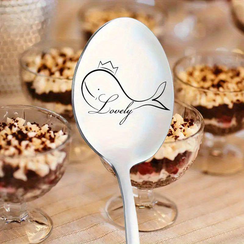 1pc Salem Silver Mirror Polished Stainless Steel Spoon Funny Cool Cute Non-Electric No Fea