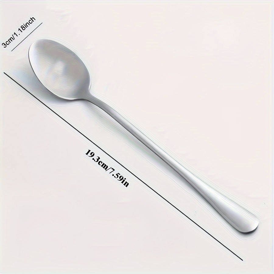 1pc Salem Silver Mirror Polished Stainless Steel Spoon Funny Cool Cute Non-Electric No Fea
