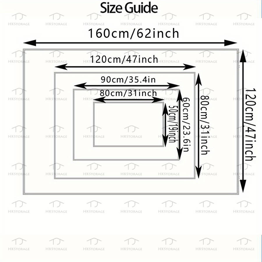 1Pc 80x120cm 31.5x47.3inch Floor Mat