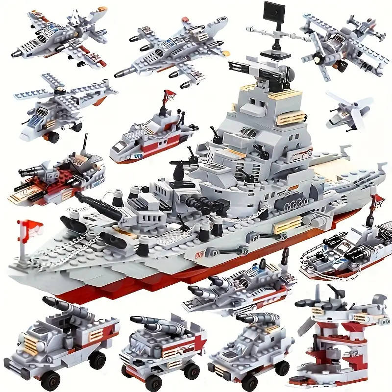 1068 Naval Ship Building Blocks