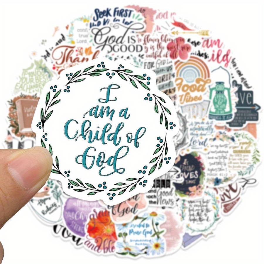 52pcs Jesus Christian Themed Stickers