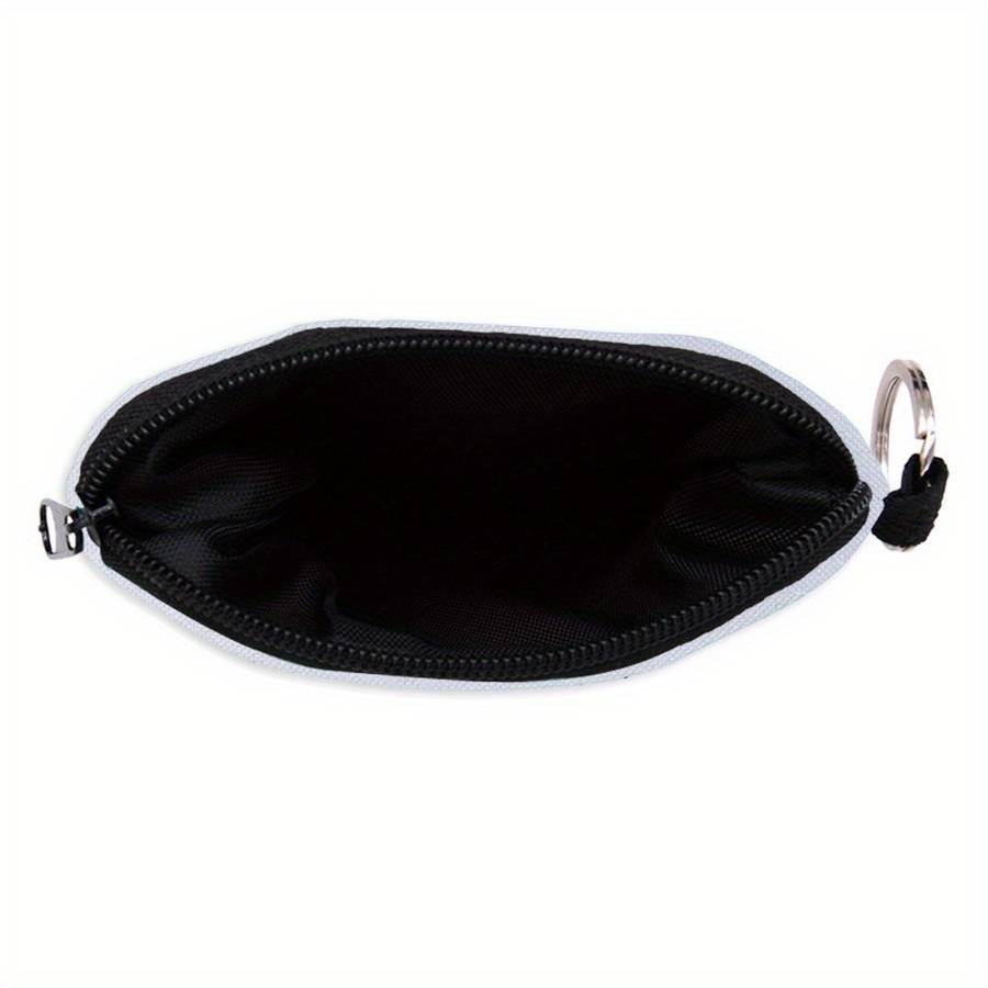 1pc Women'S Stylish Rose Skull Zipper Pouch Durable Polyester Coin Purse with Intricate 3D Print
