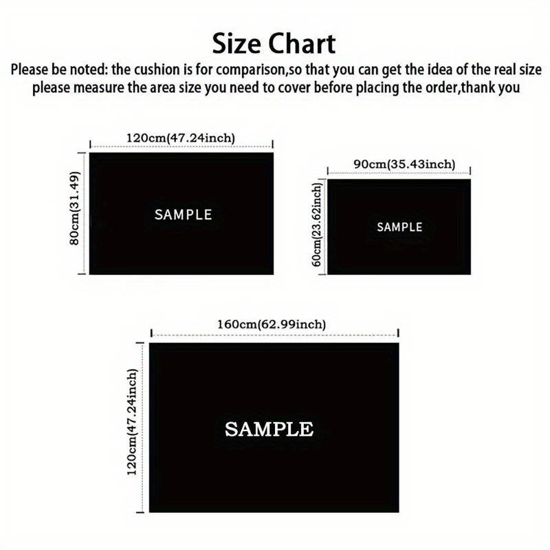 1Pc 47.24x62.99inch 120x160cm Floor Mat