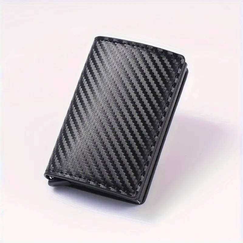 Sleek Anti-Theft Men's Wallet Durable Aluminum Alloy Multiple Card Slots Lightweight Compact Des
