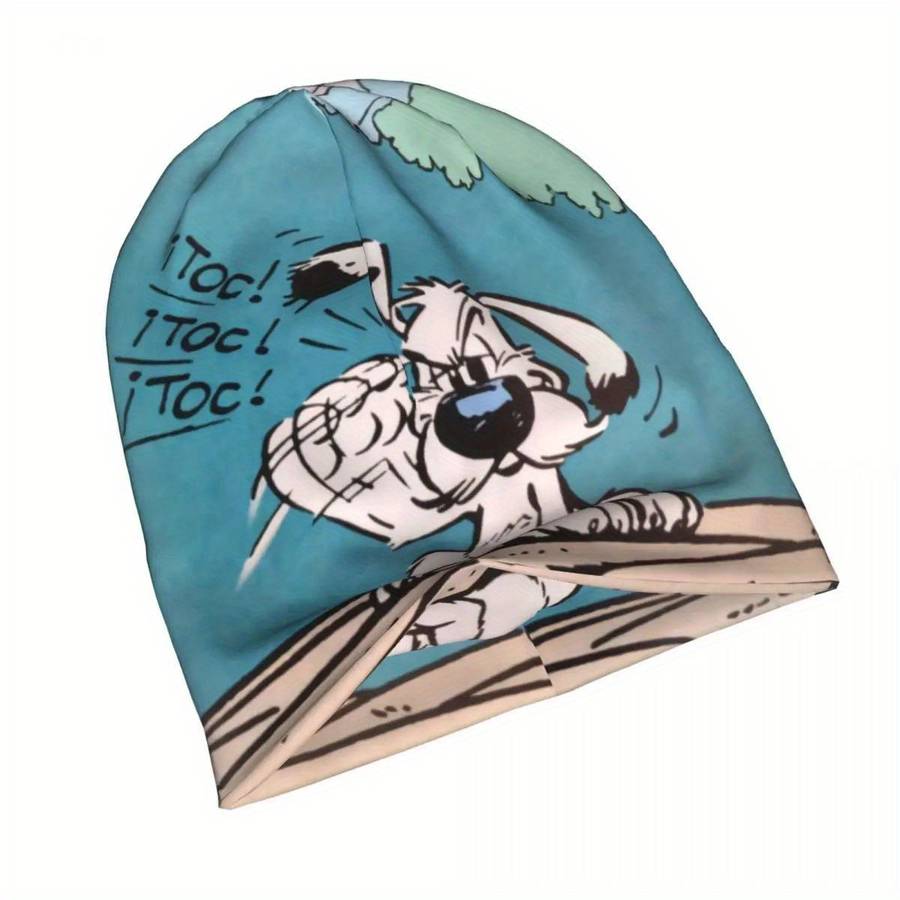 Fashionable Cartoon Dog Print Beanie