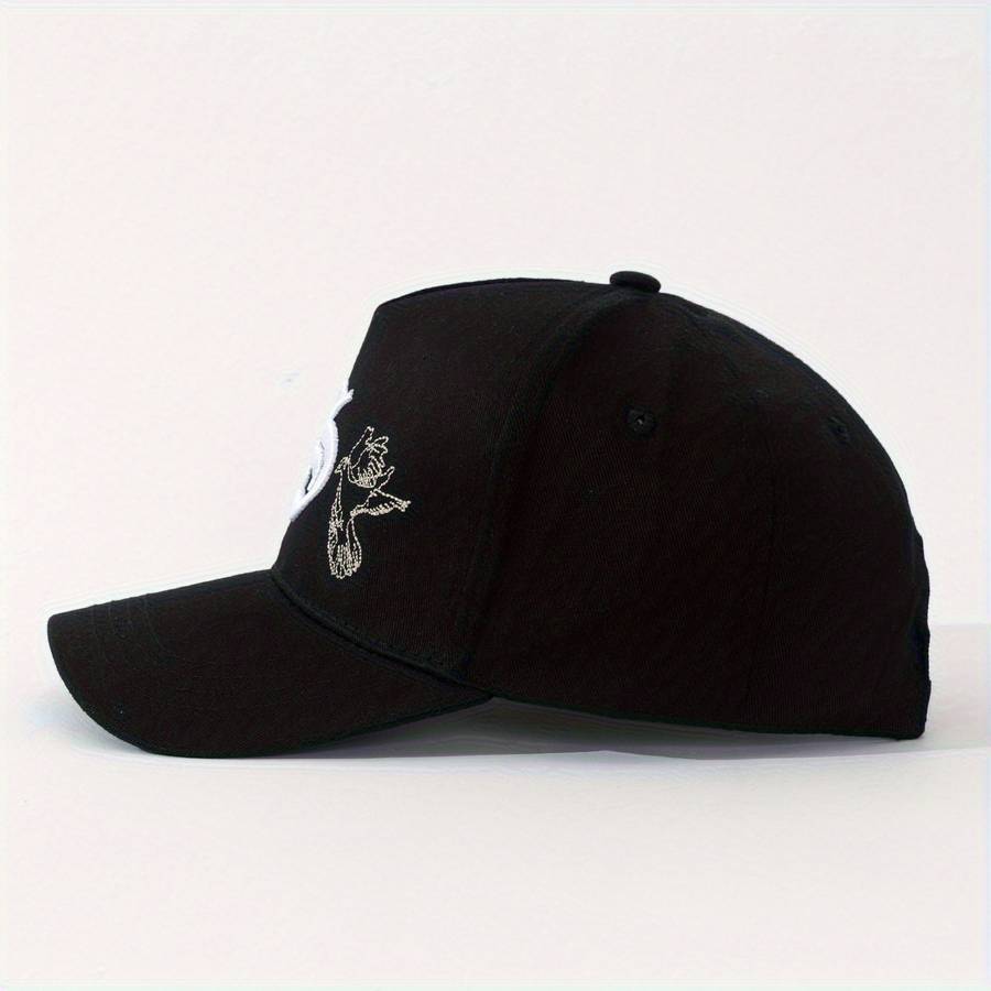 1pc Gothic Style S Letter 3D Embroidered Dad Cap Peace Dove Flat Embroidery Street Party Fash