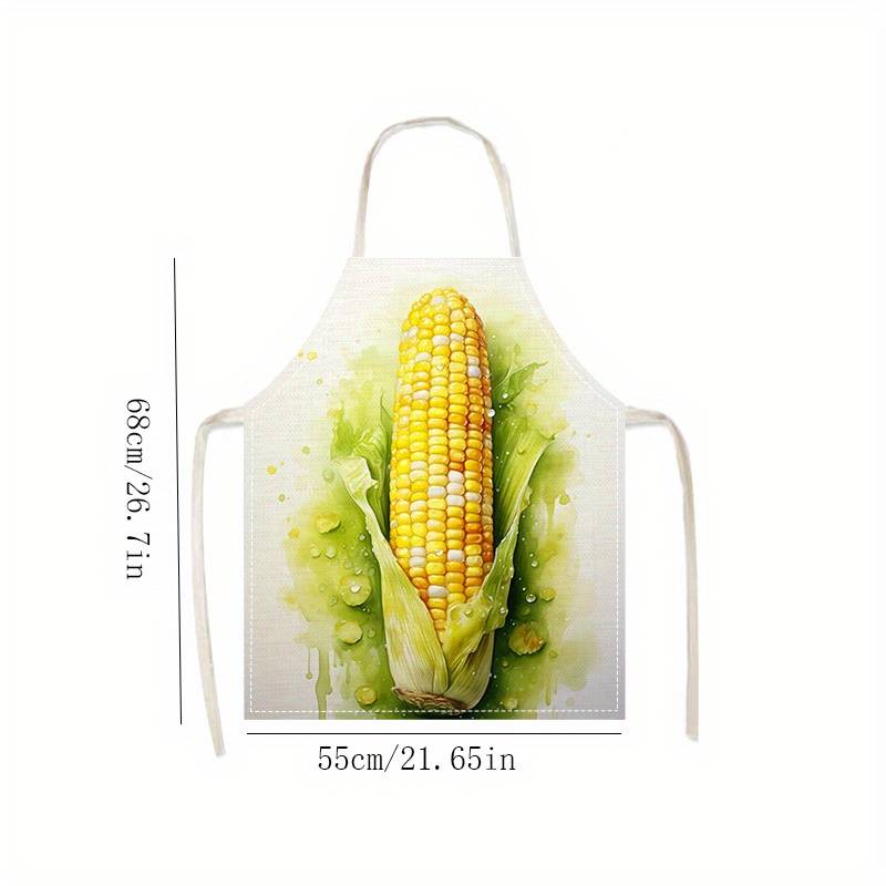 1pc Christmas Thanksgiving Halloween Autumn Harvest Linen Apron Kitchen Accessories Snowflak